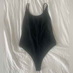Black scoop neck bodysuit - Free People Movement